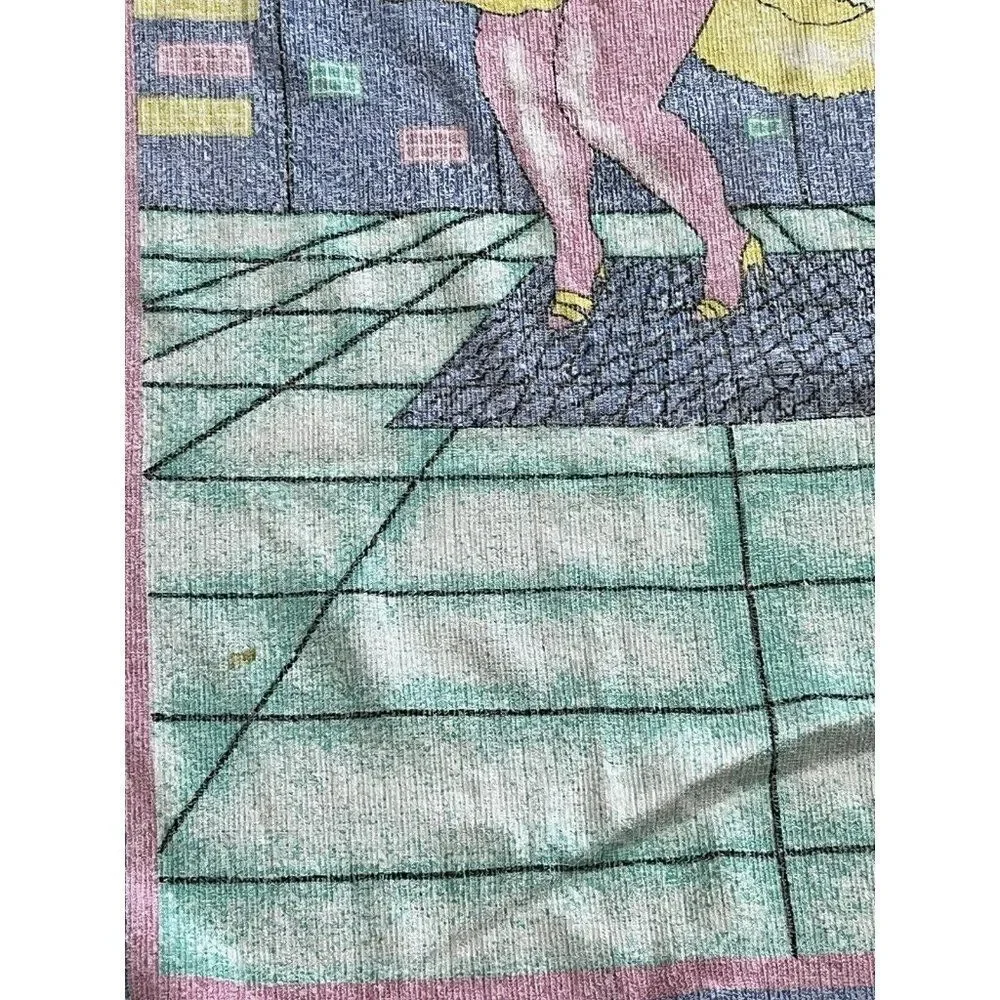 Vintage Pinup Bunny Rabbit Girl Beach Pool Bath Beach Towel Marilyn Monroe Pose